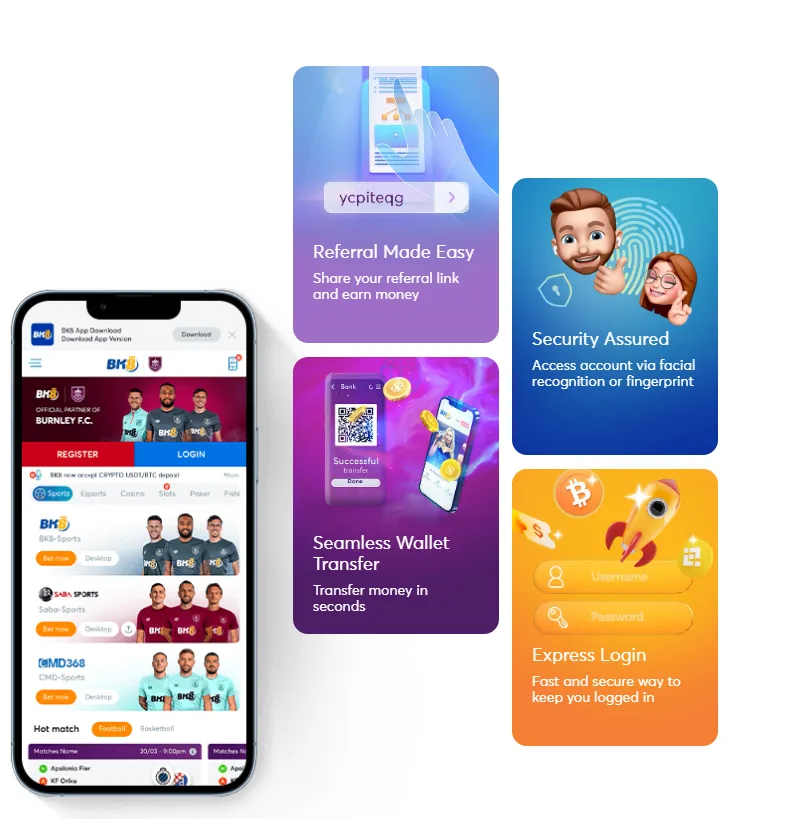 BK8 App features